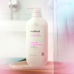 soft radiance barrier supporting + micro buffing body wash tonic bundle, 34 fl oz