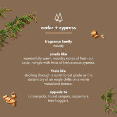 bar soap - cedar + cypress