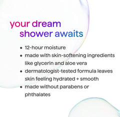 dream foam | foaming body wash - jasmine + sandalwood, 13.5 fl oz