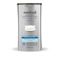 heavy duty dishwasher packs - free + clear, 46 ct