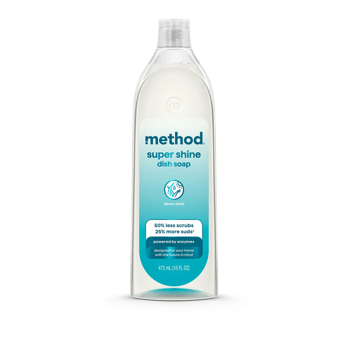 super shine liquid dish soap - dewy daze, 16 fl oz